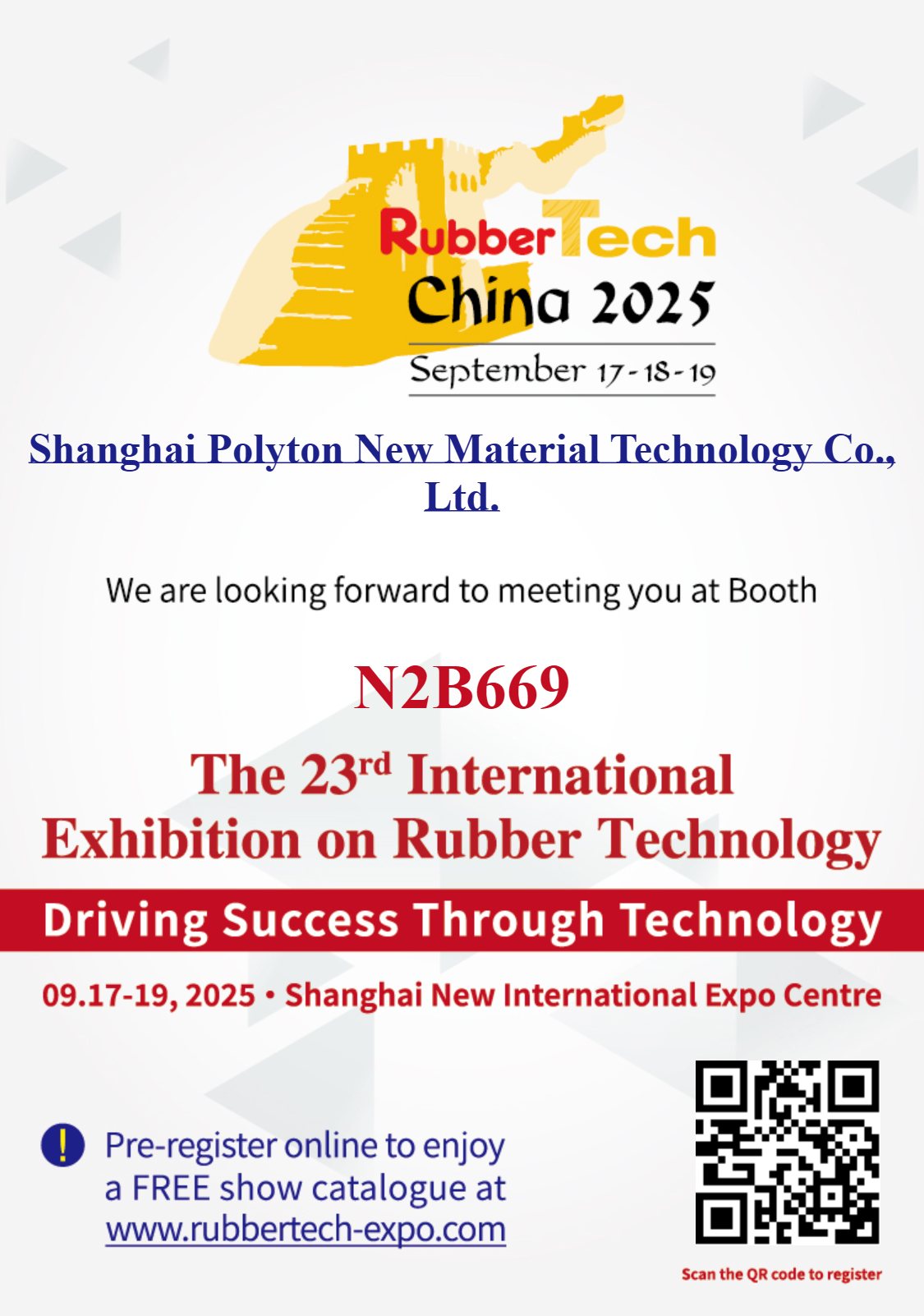 Polyton, RubberTech China 2025'e katılıyor